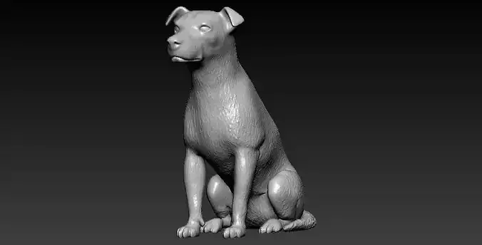  Bull terrier - engraved - 3D printed