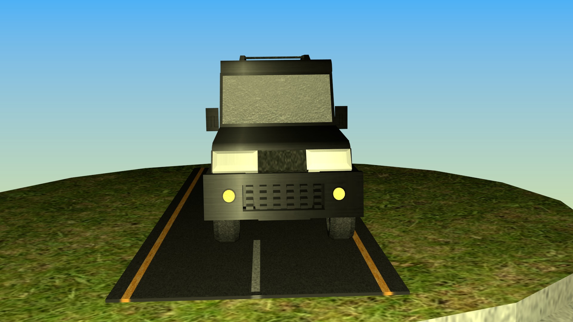 Indian Jeep Type 3 Free low-poly 3D model_3