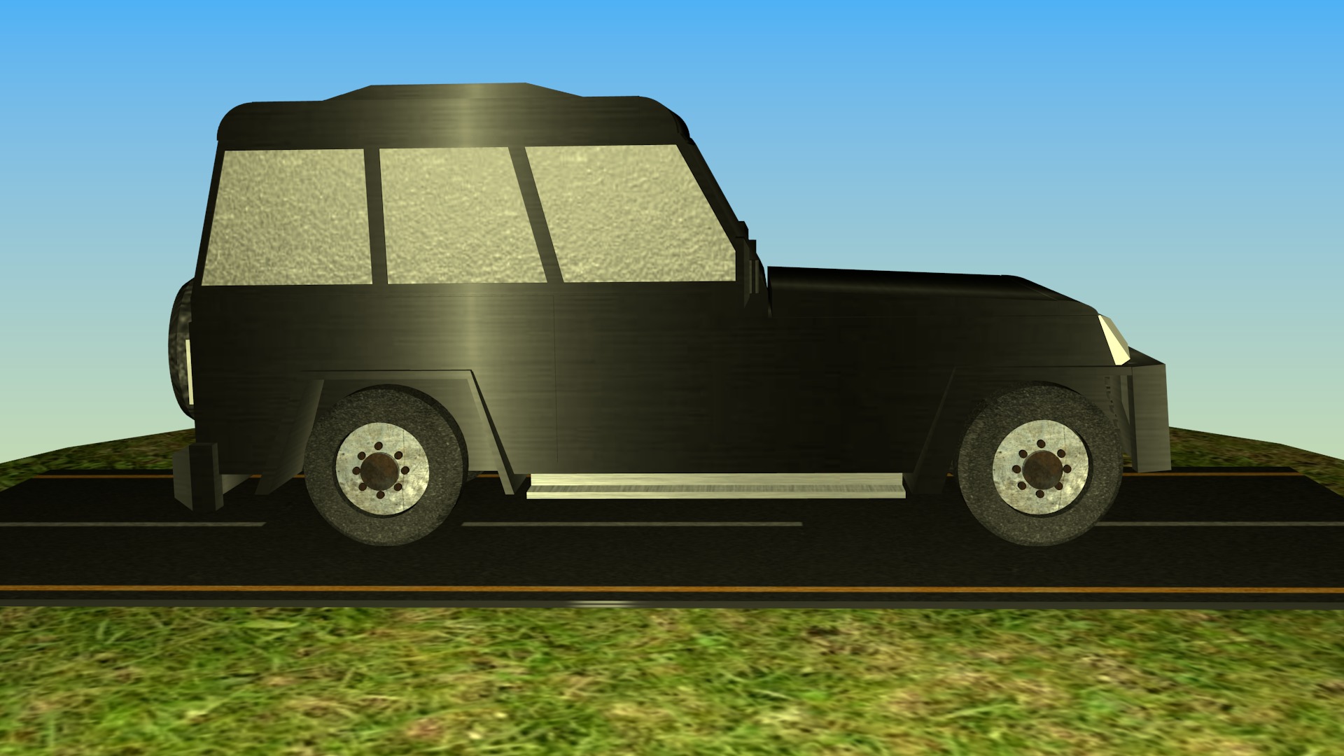 Indian Jeep Type 3 Free low-poly 3D model_1