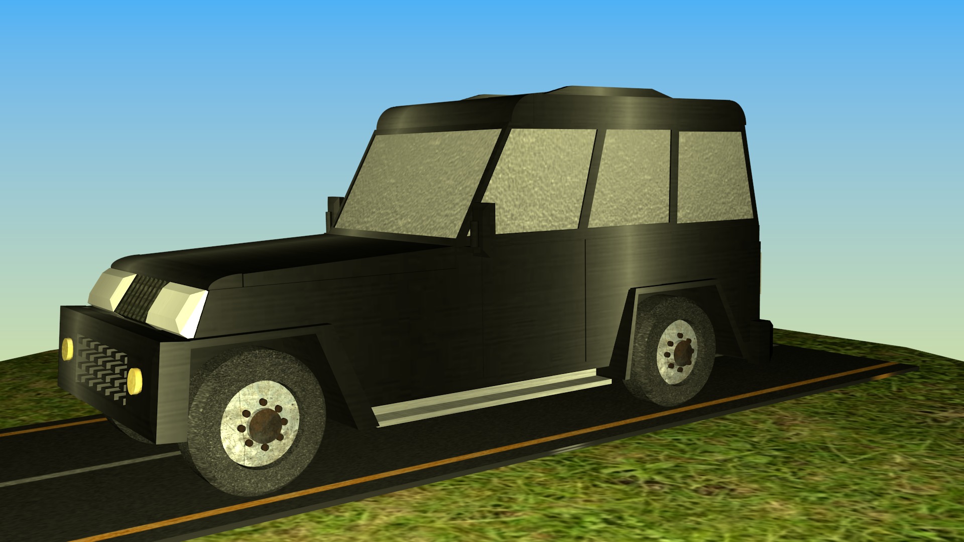 Indian Jeep Type 3 Free low-poly 3D model_5