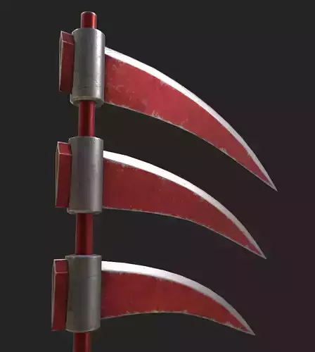 Triple-Bladed Scythe Hidans Scythe 