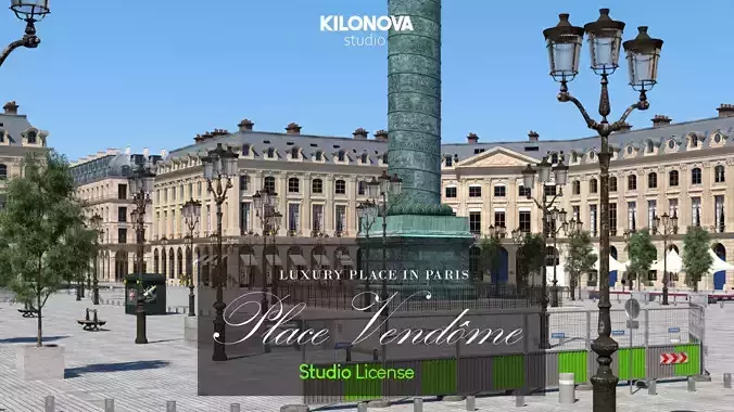 Paris  Place Vendome Studio License  3D model