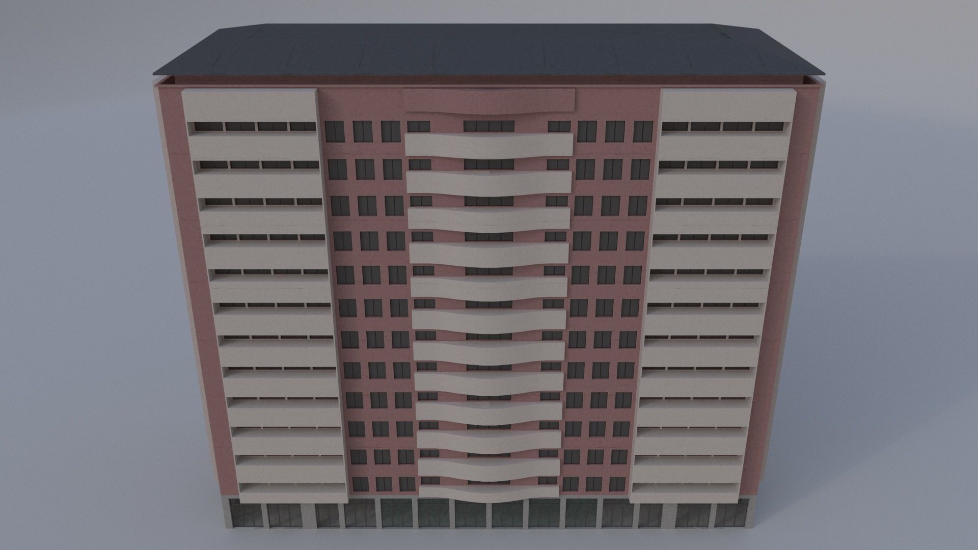 BuildingGenericB 3D model_4