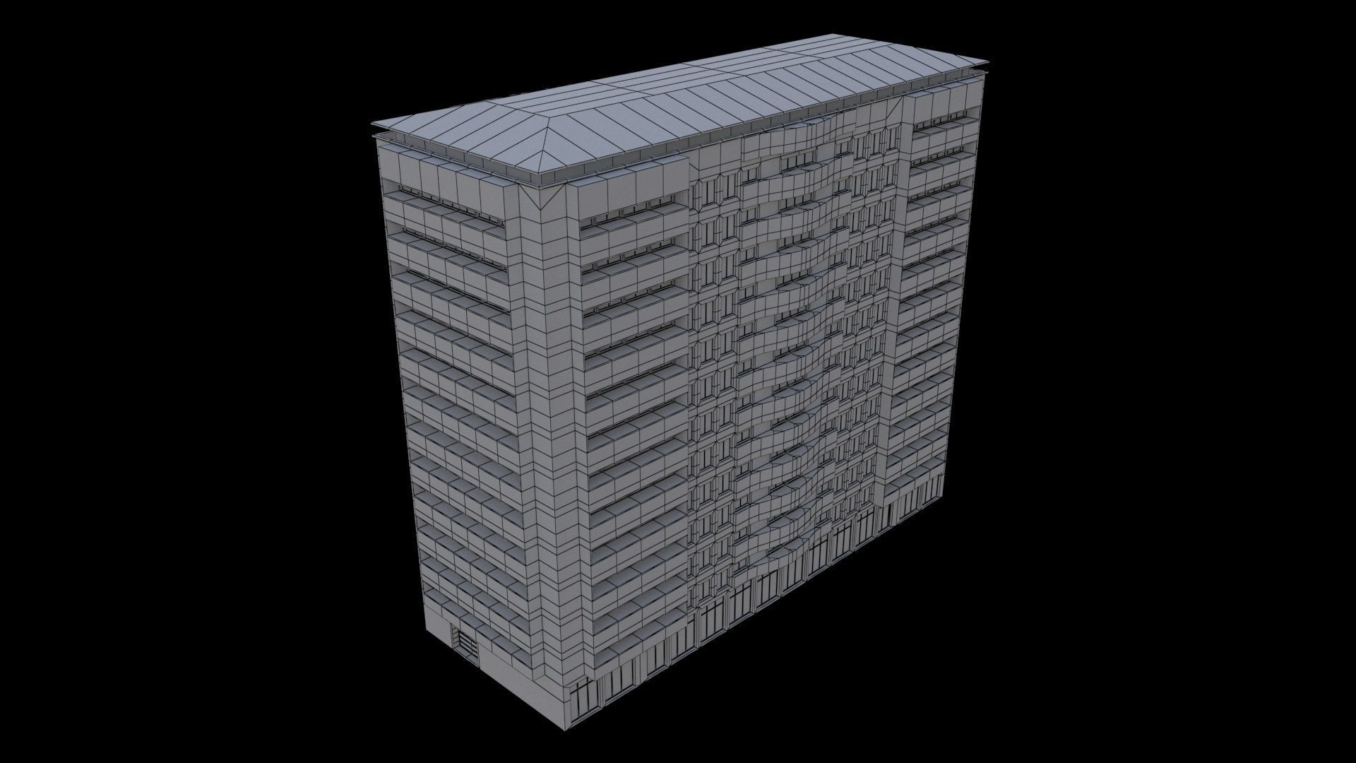BuildingGenericB 3D model_5