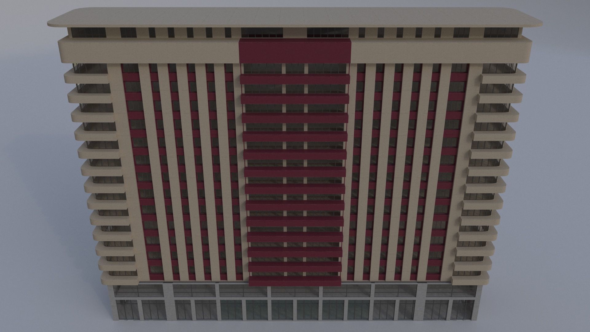 BuildingGenericC 3D model_2