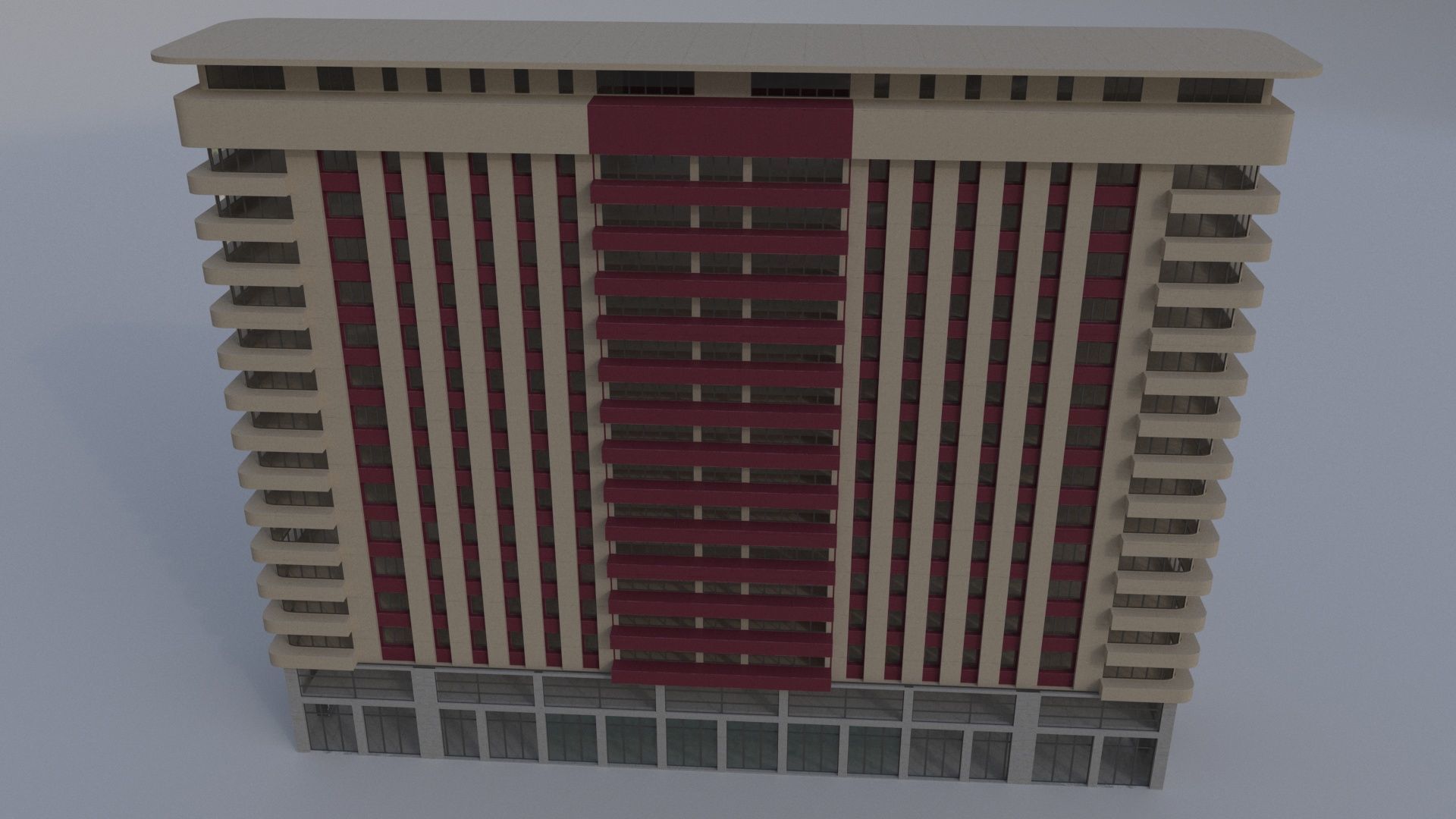 BuildingGenericD 3D model_2