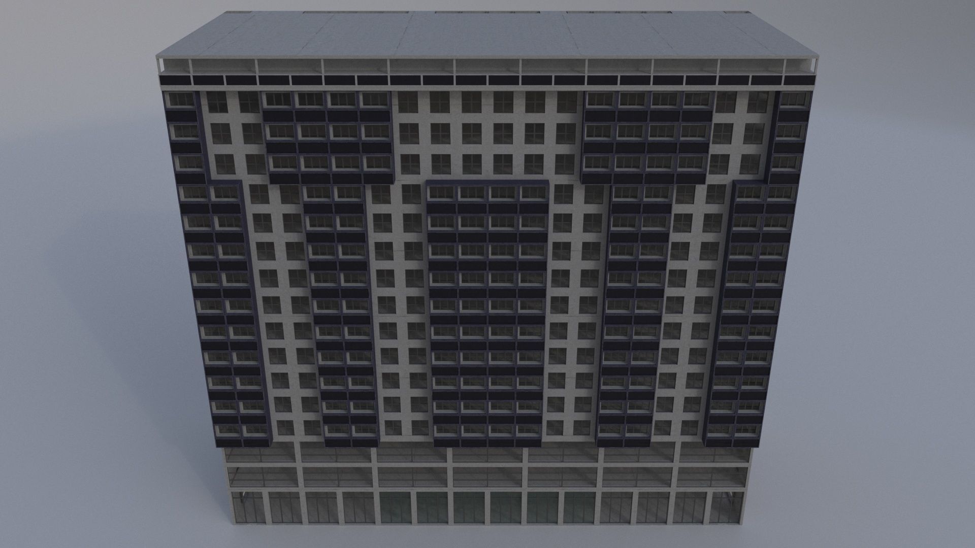 BuildingGenericF 3D model_2