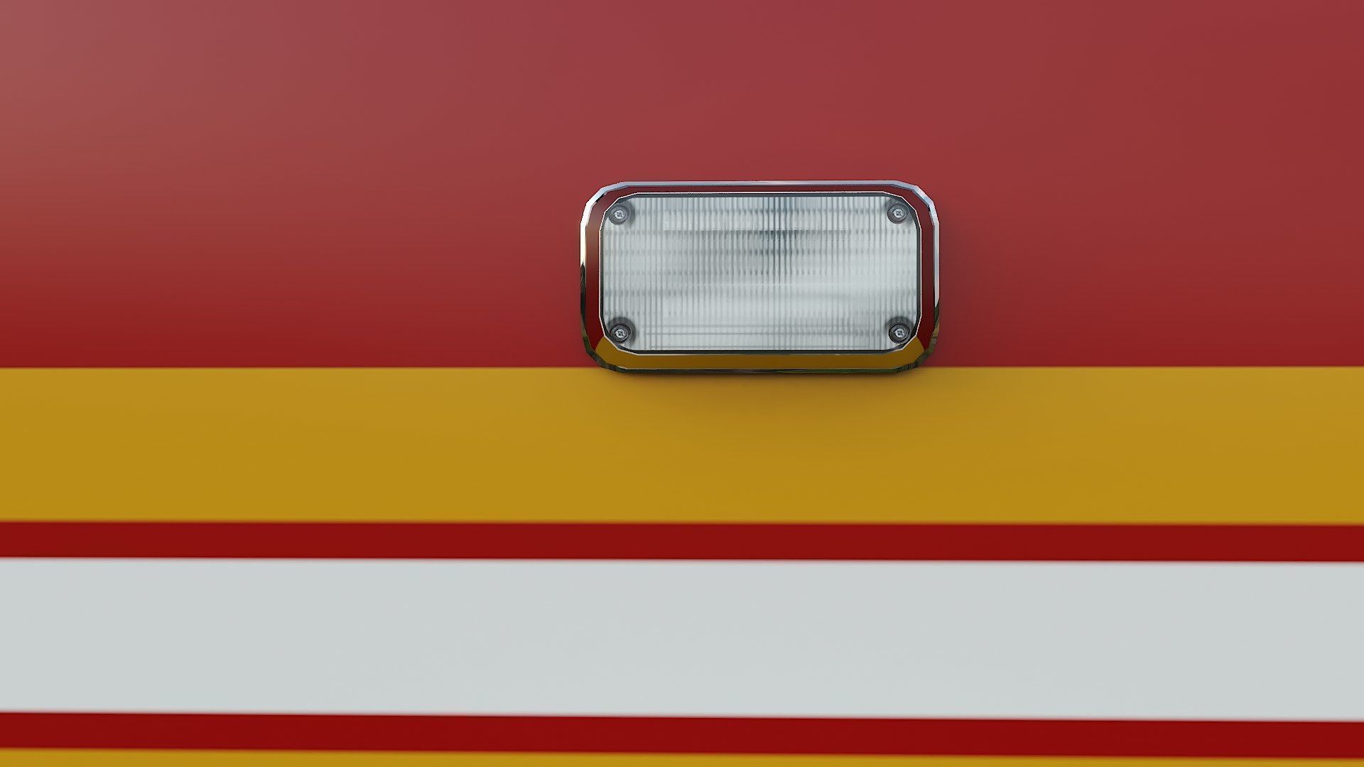 Ambulance FDNY 2010 Low-poly 3D model_19