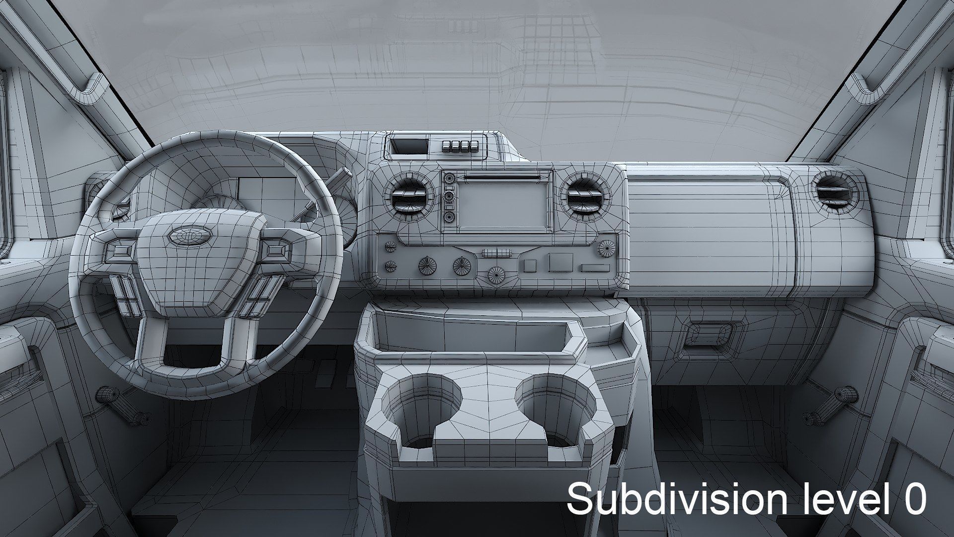 Ambulance FDNY 2010 Low-poly 3D model_24