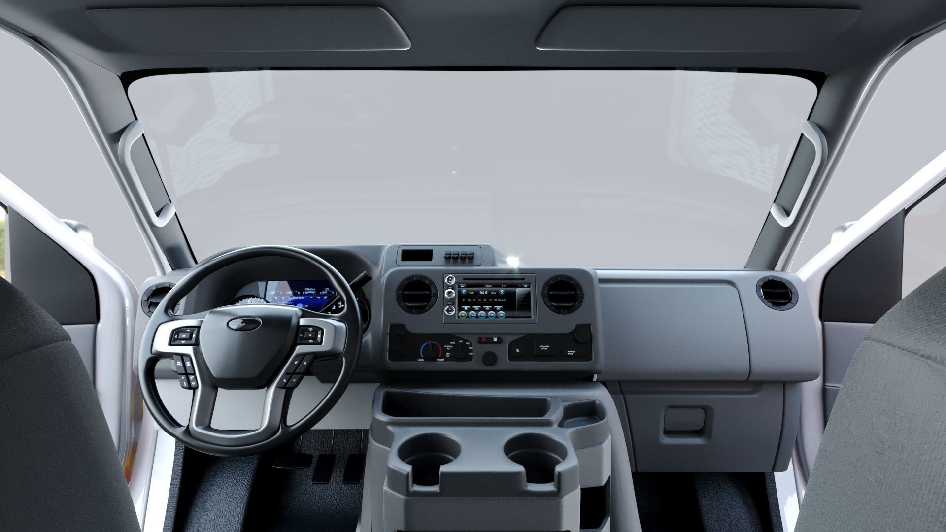 Ambulance FDNY 2010 Low-poly 3D model_13