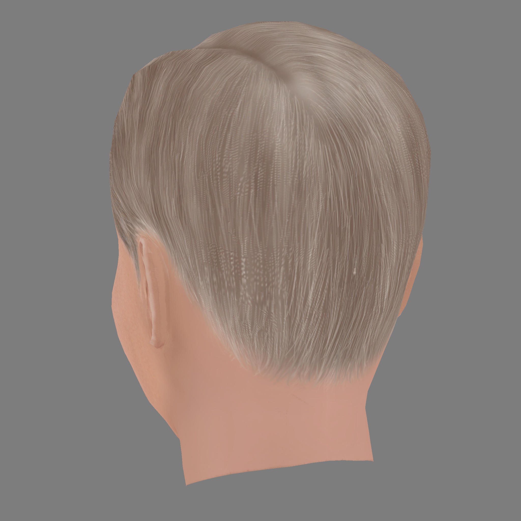 Harrison Fords Head - Low poly head for game Low-poly 3D model_3