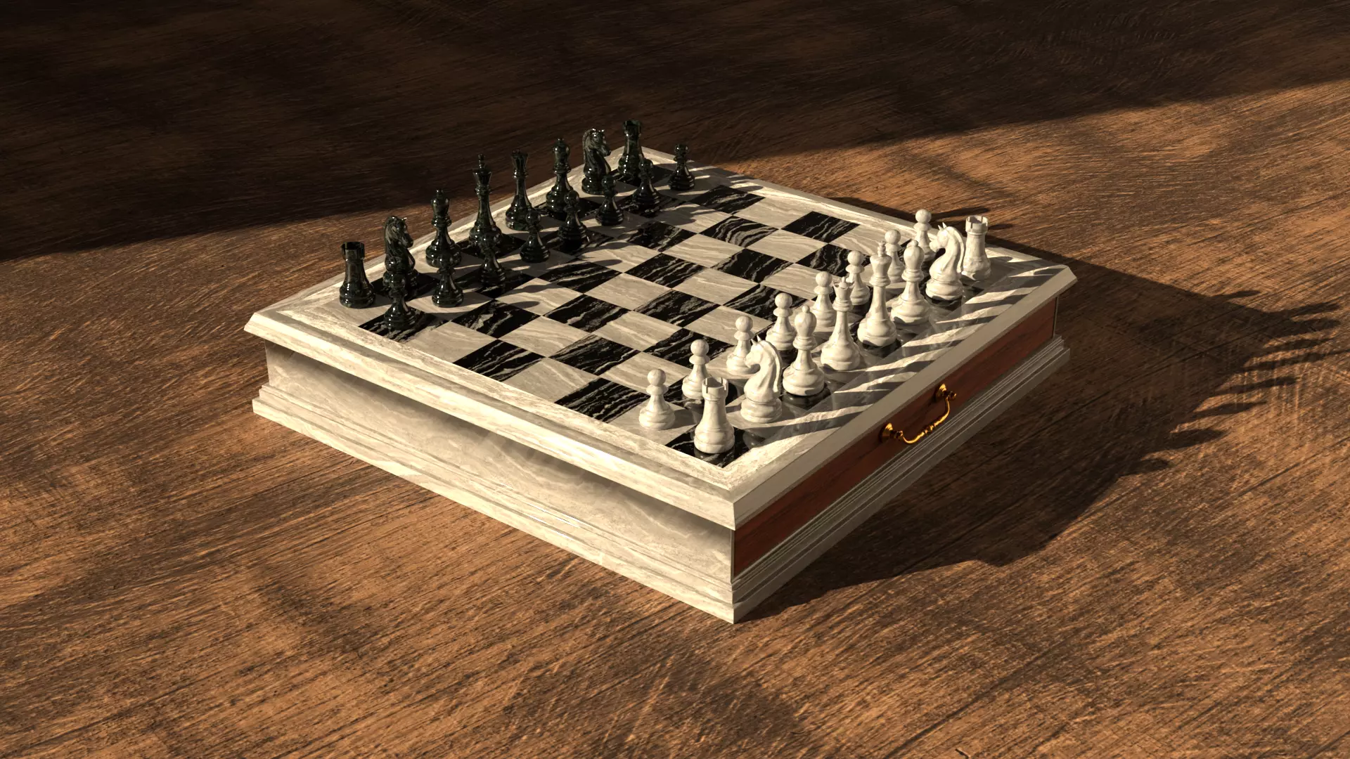 Marble Chess 3D model_0