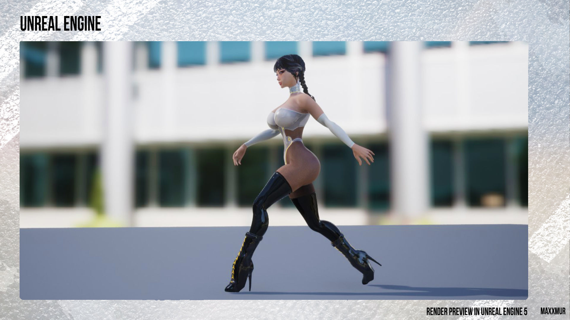 Sweet Bunny Low-poly 3D model_16