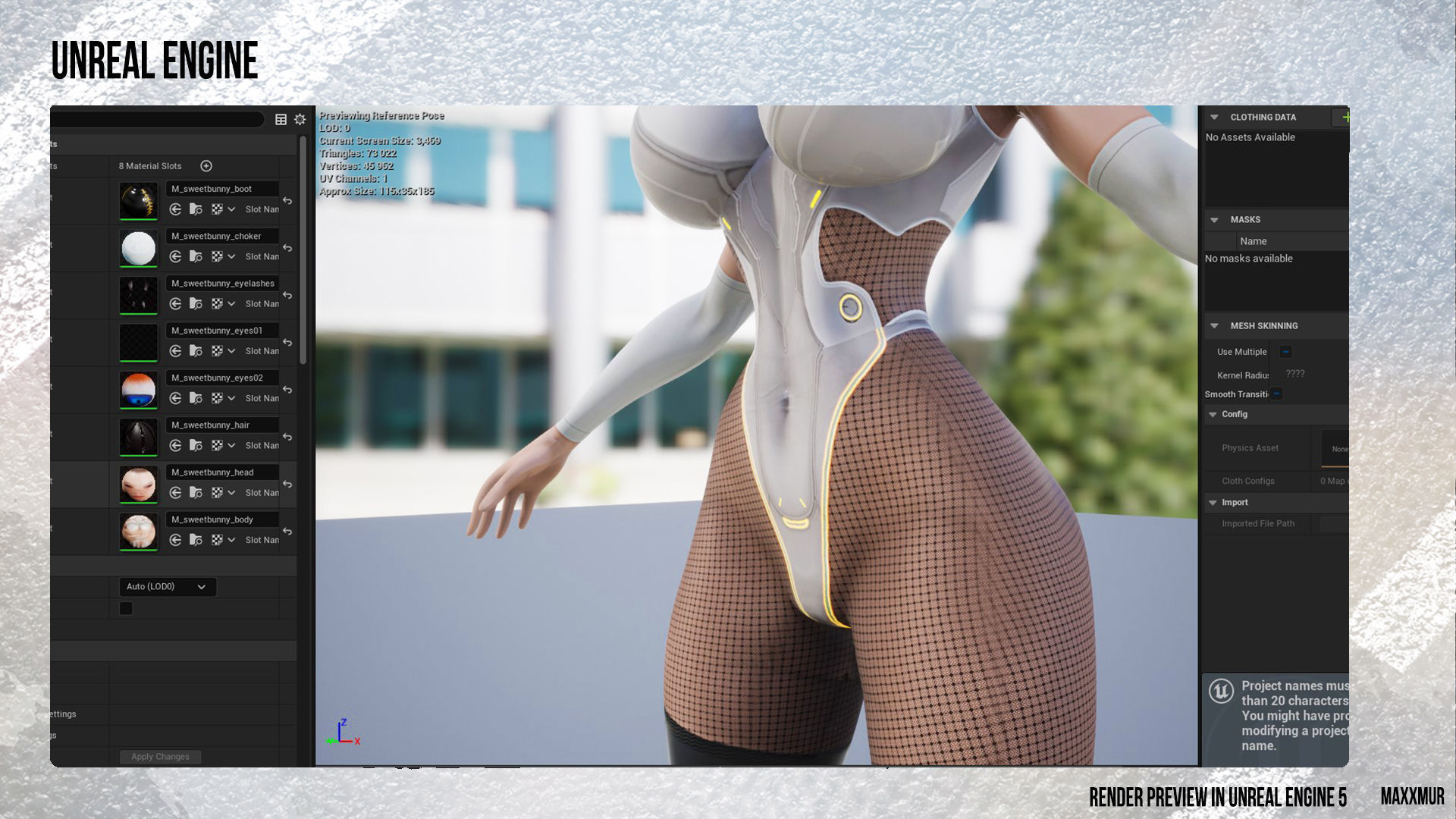 Sweet Bunny Low-poly 3D model_13