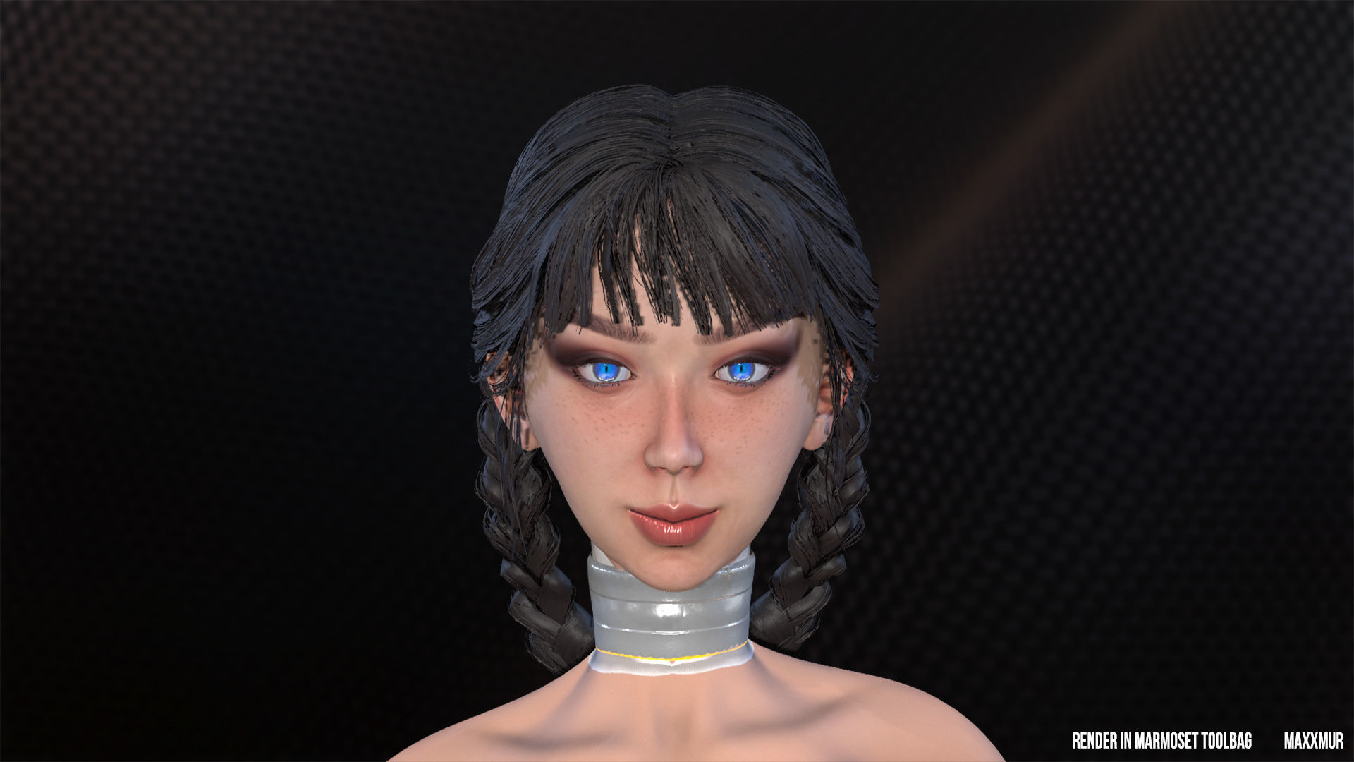 Sweet Bunny Low-poly 3D model_3