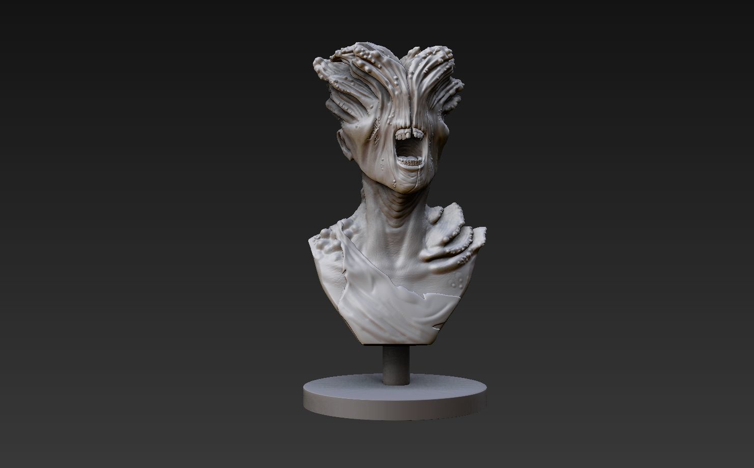 The Last of Us - Clicker Bust 3D print model_2