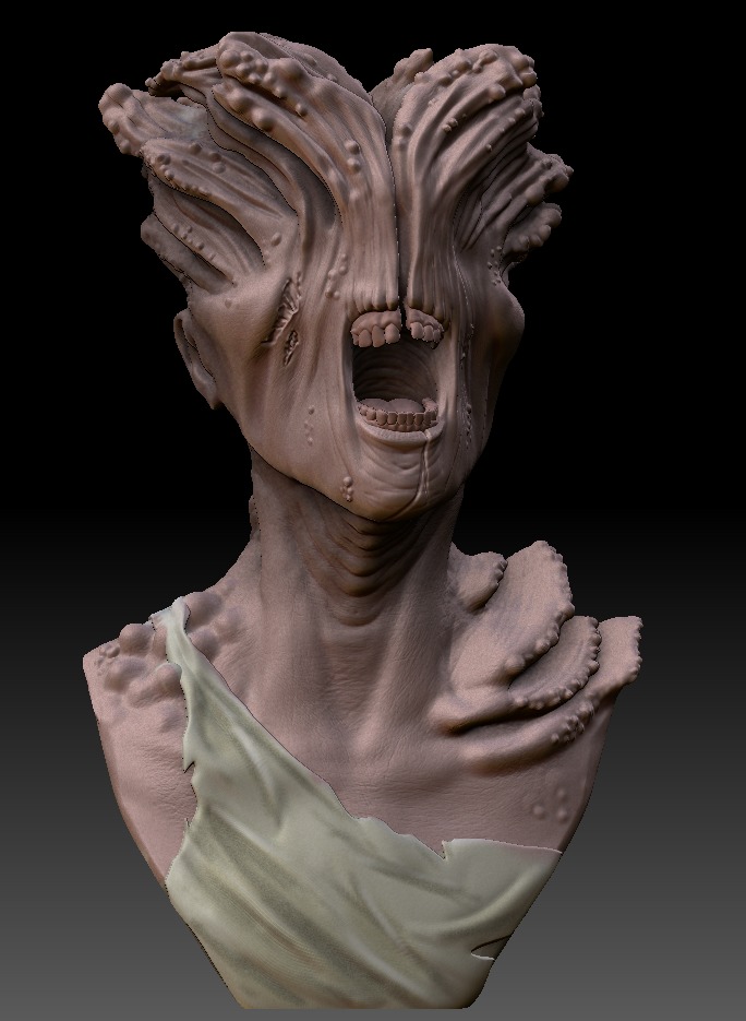 The Last of Us - Clicker Bust 3D print model_8