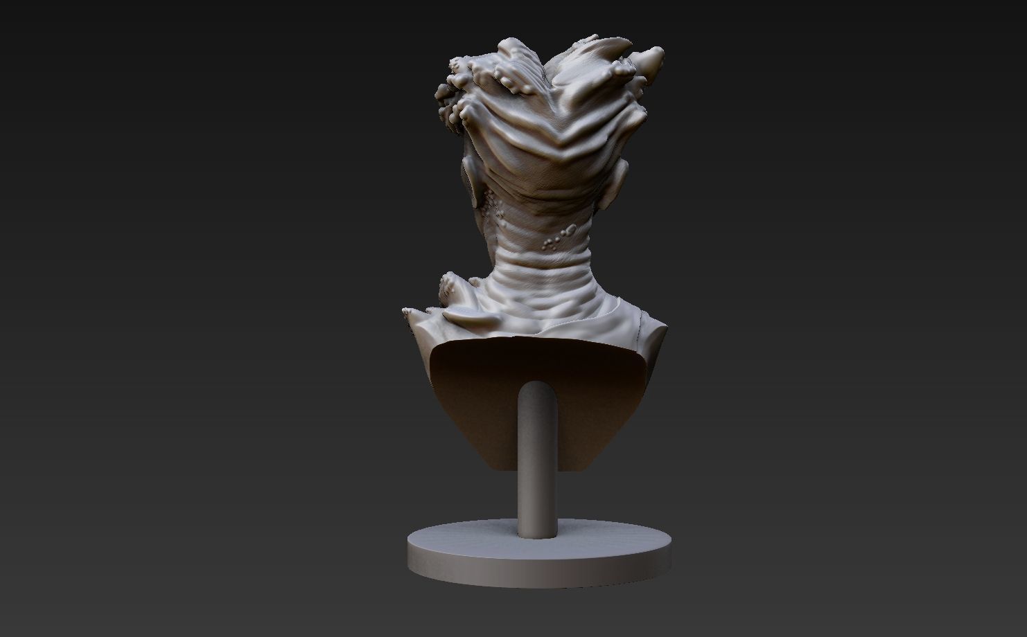 The Last of Us - Clicker Bust 3D print model_4