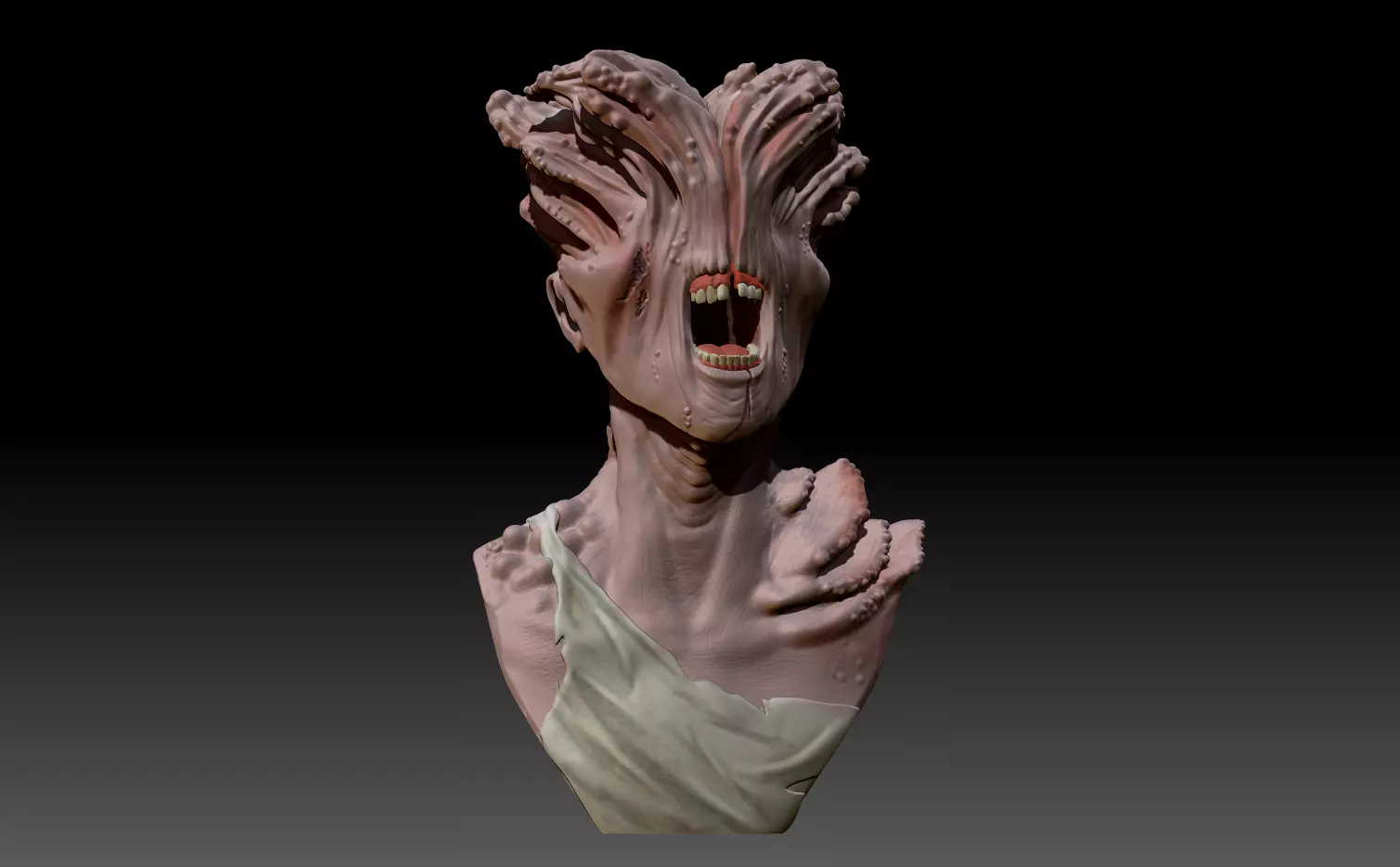 The Last of Us - Clicker Bust 3D print model_0