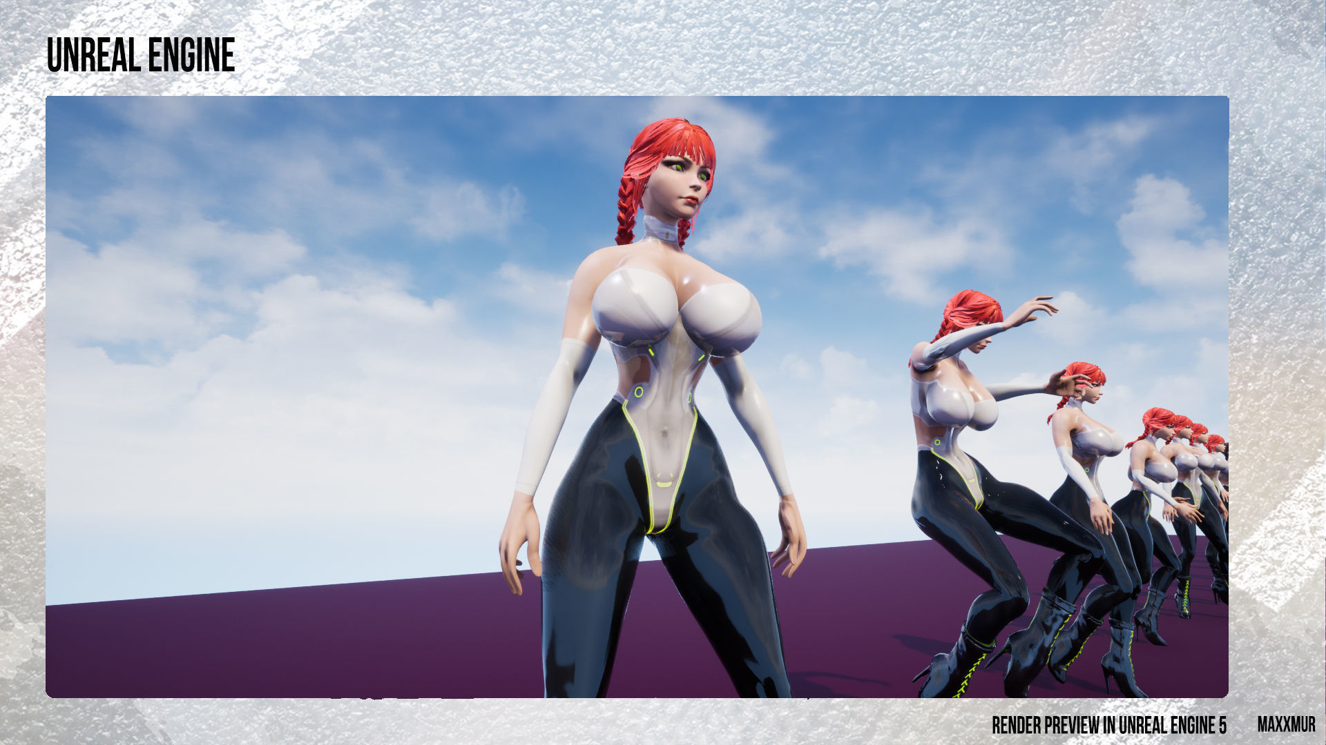 Hyper Bunny Low-poly 3D model_8