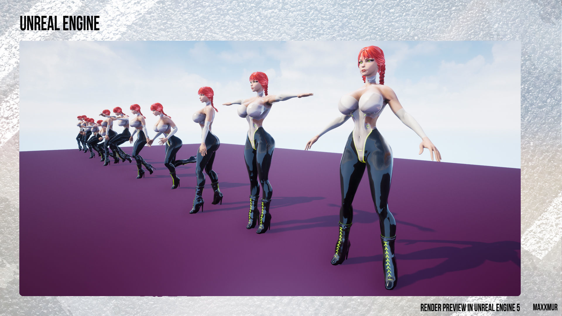 Hyper Bunny Low-poly 3D model_9