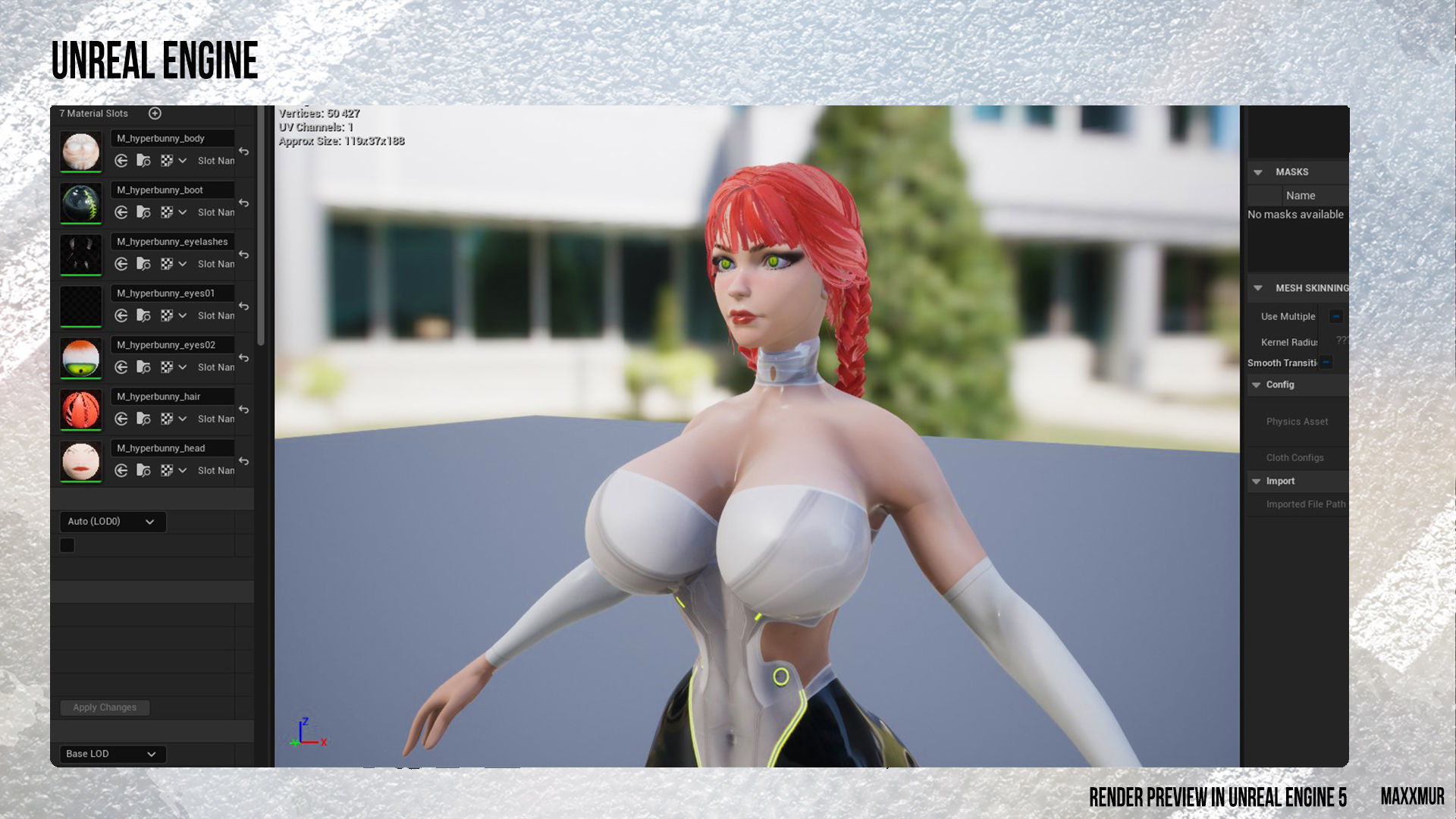 Hyper Bunny Low-poly 3D model_11