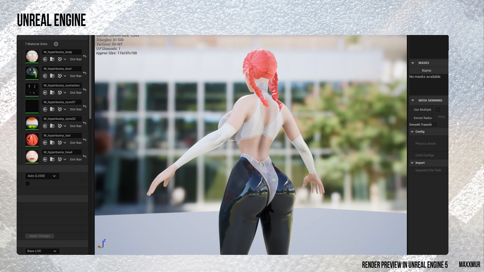 Hyper Bunny Low-poly 3D model_10