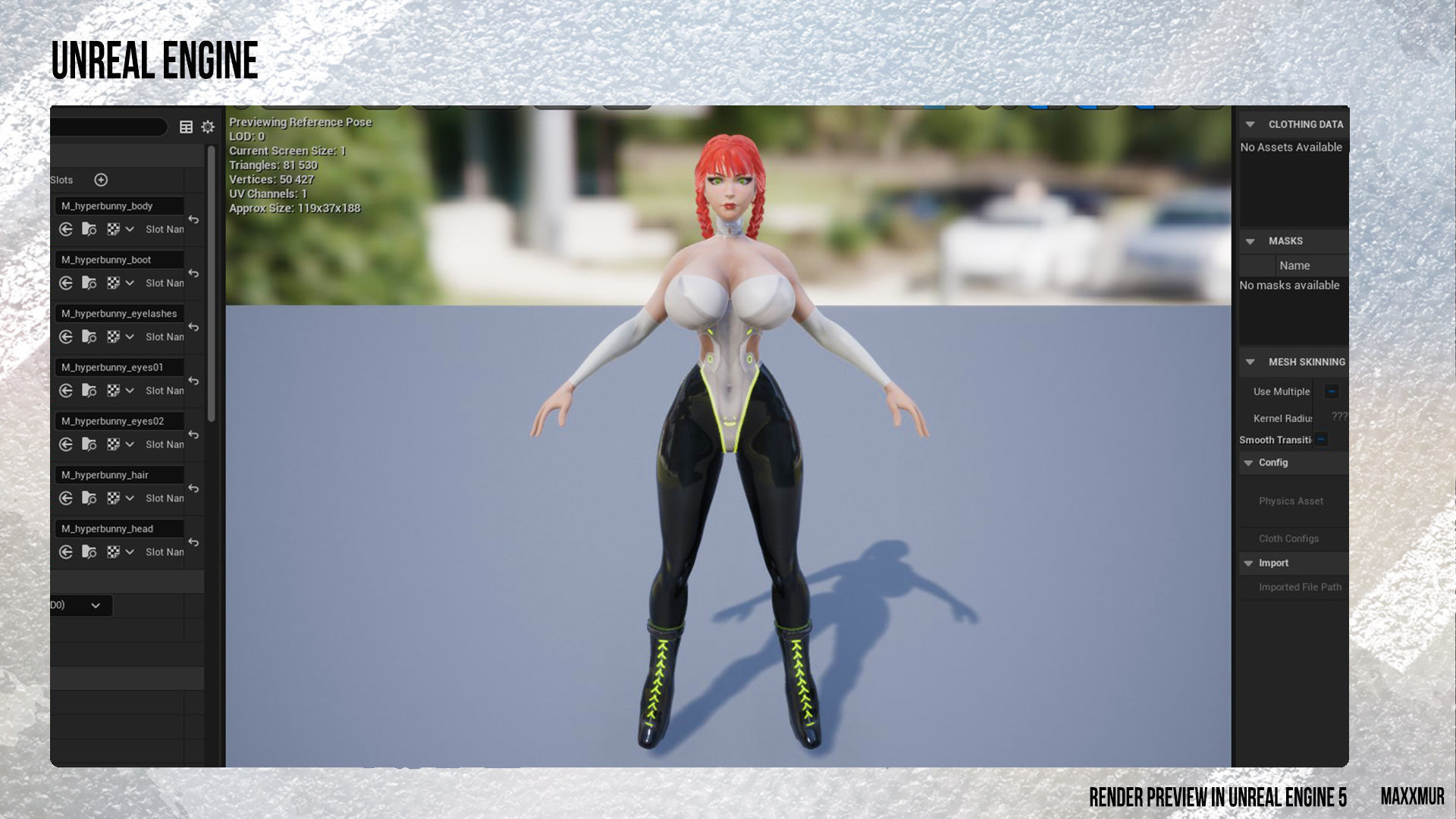 Hyper Bunny Low-poly 3D model_13