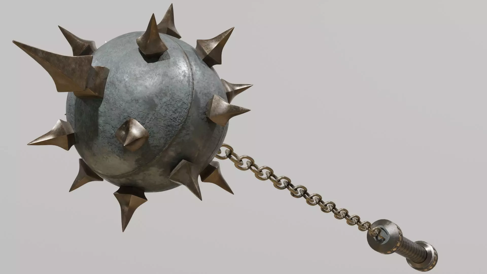 Flailing Spike Rigged 3D model_0