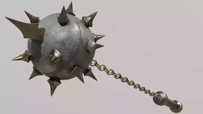 Flailing Spike Rigged 3D model