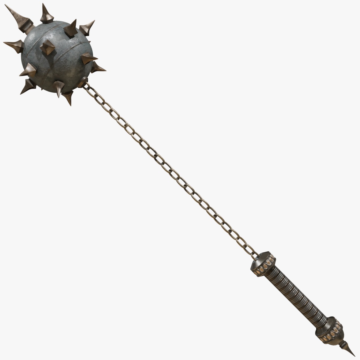 Flailing Spike Rigged 3D model_1