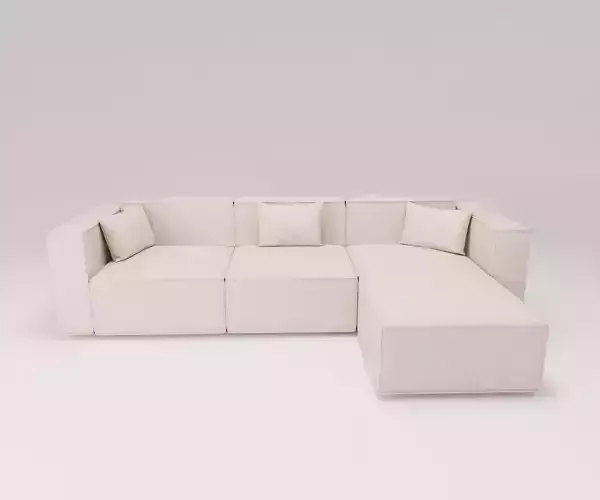 Sofa 06 - Family for Revit 3D model
