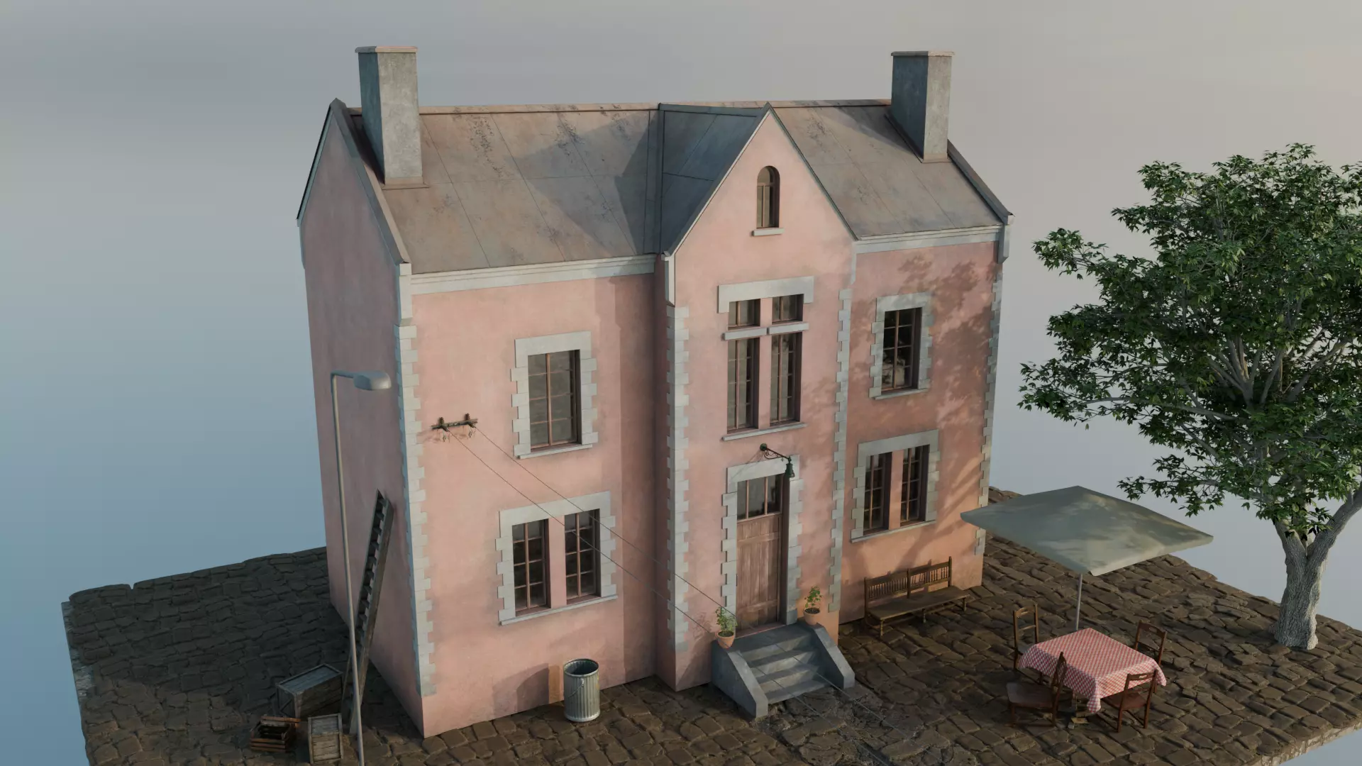 French house 3D model_0