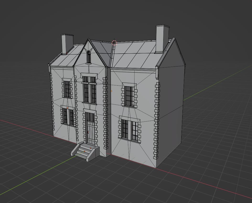French house 3D model_2