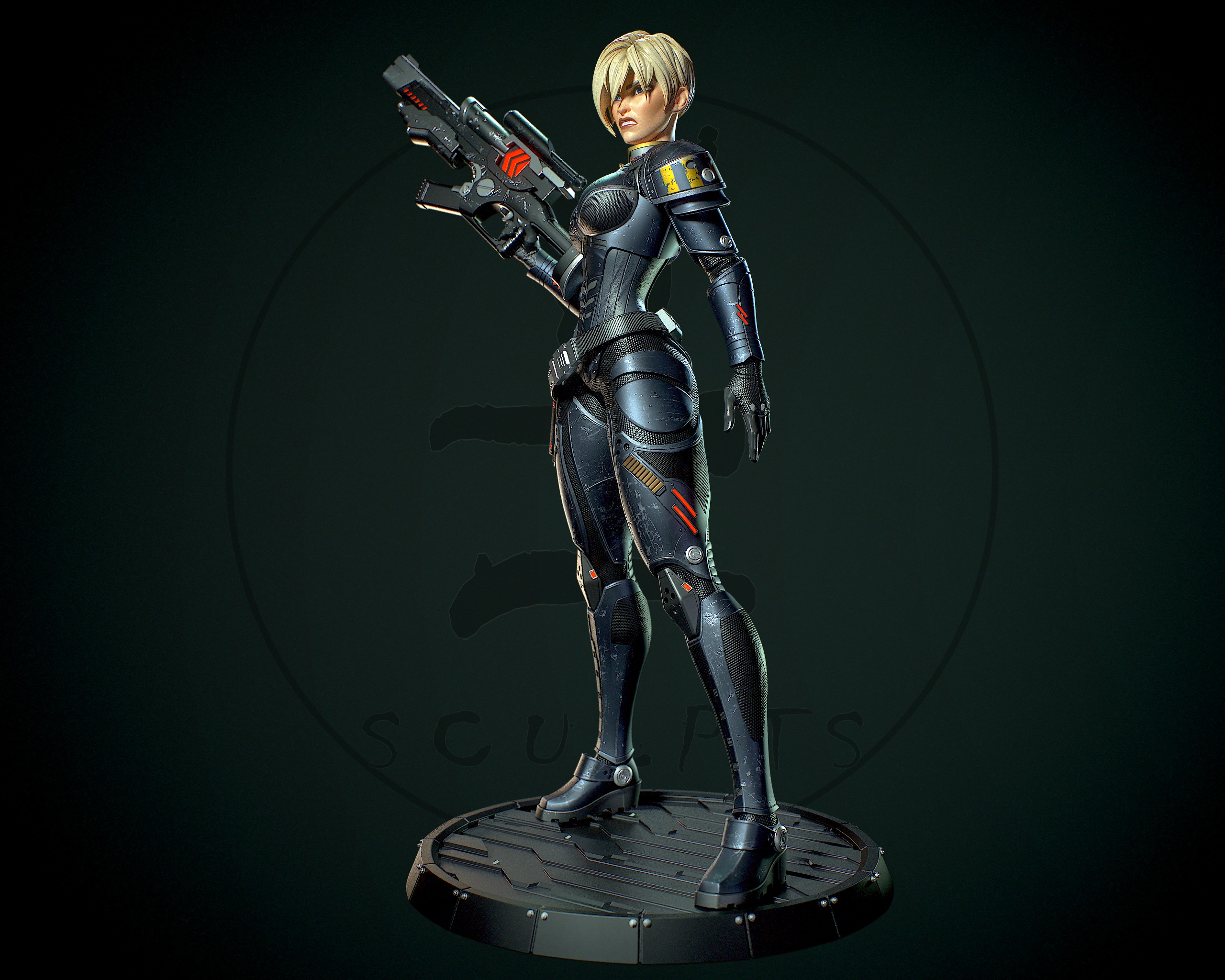 Sgt Calhoun with NSFW 3D print model_5