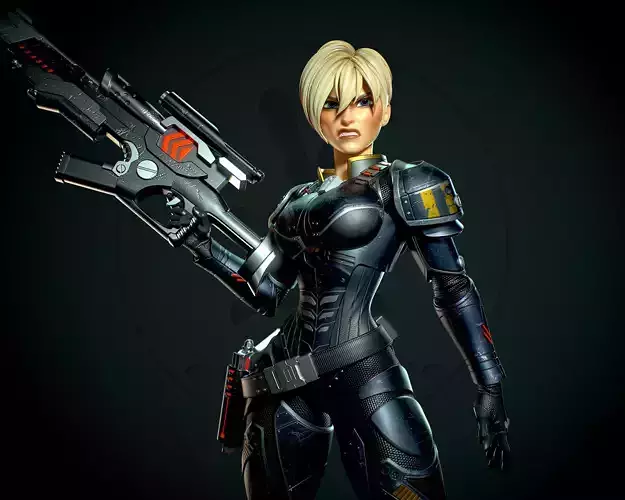 Sgt Calhoun with NSFW 3D print model