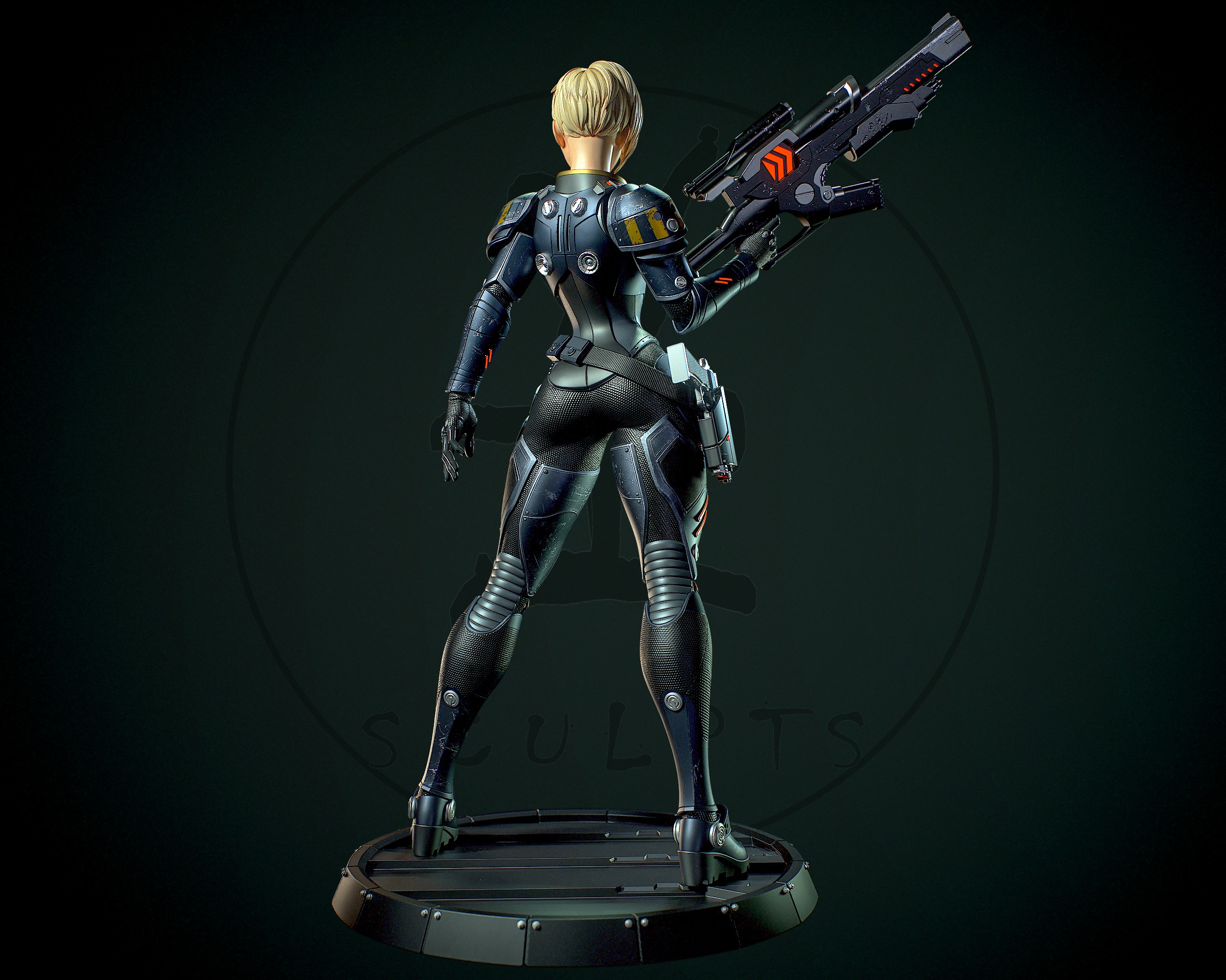 Sgt Calhoun with NSFW 3D print model_4