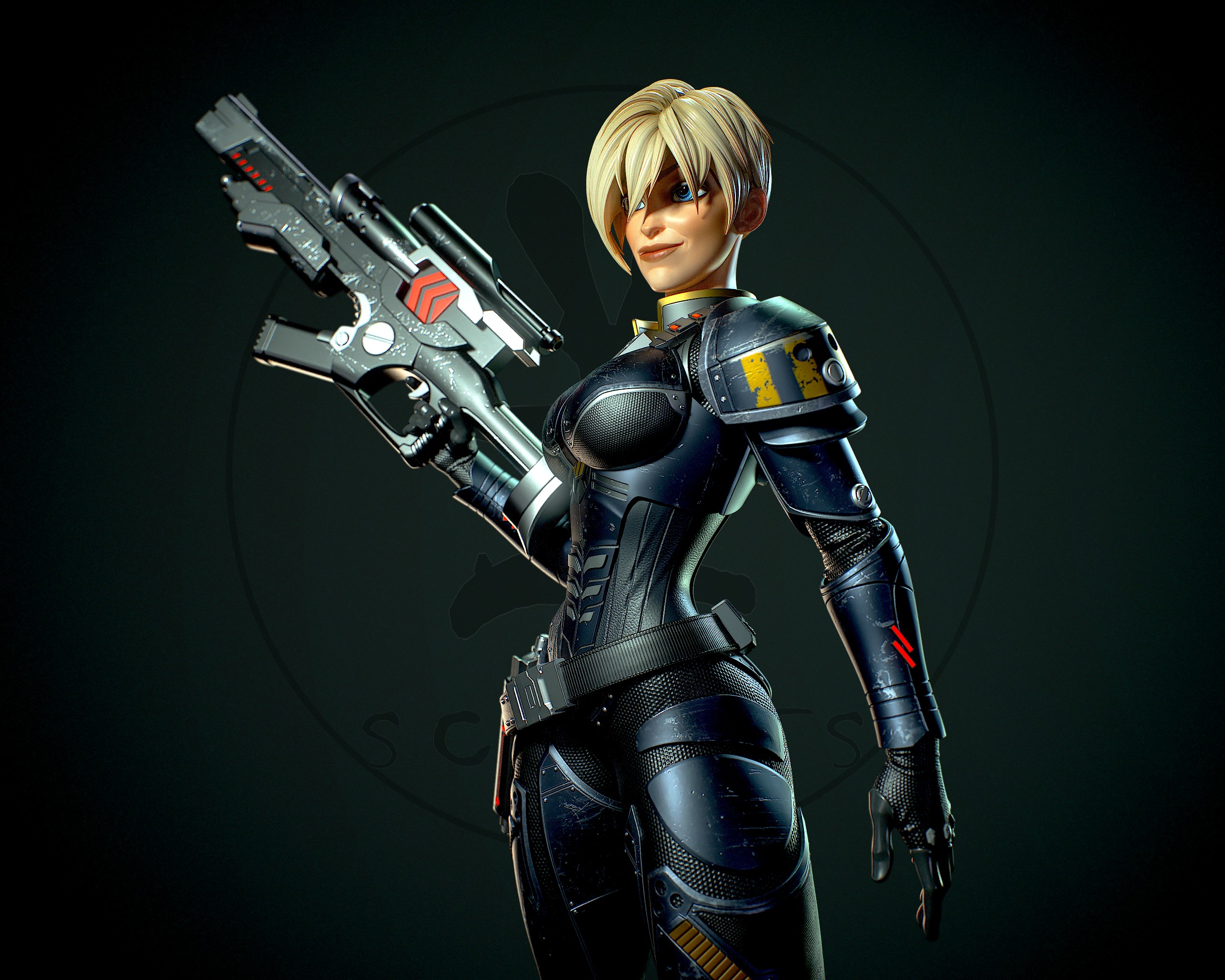 Sgt Calhoun with NSFW 3D print model_7