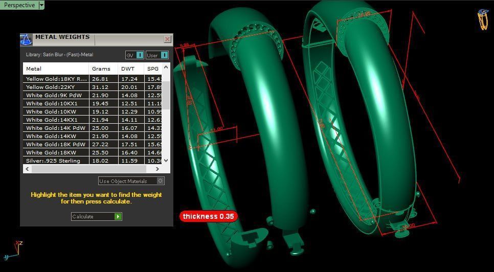26-8 grams bracelet 3D print model_2