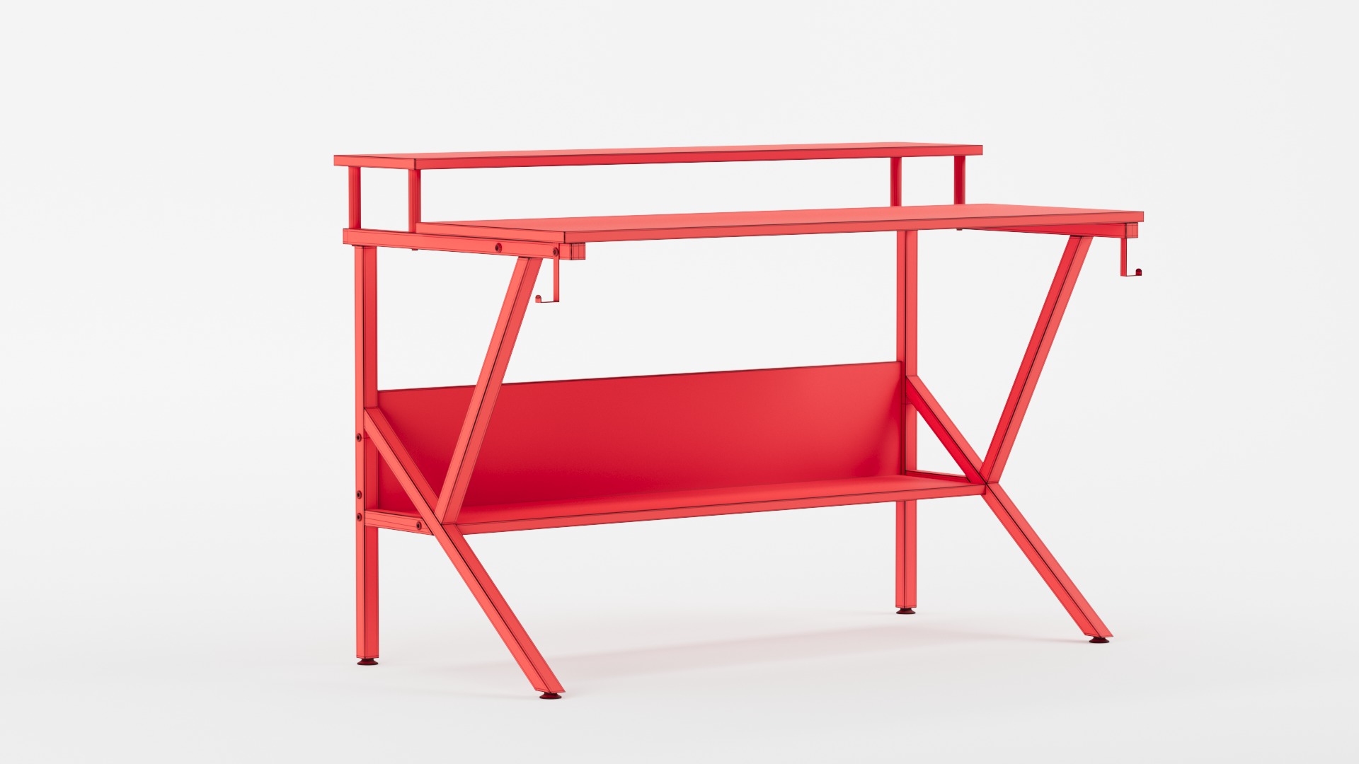 Home Office Desk for Small Space 3D model_9