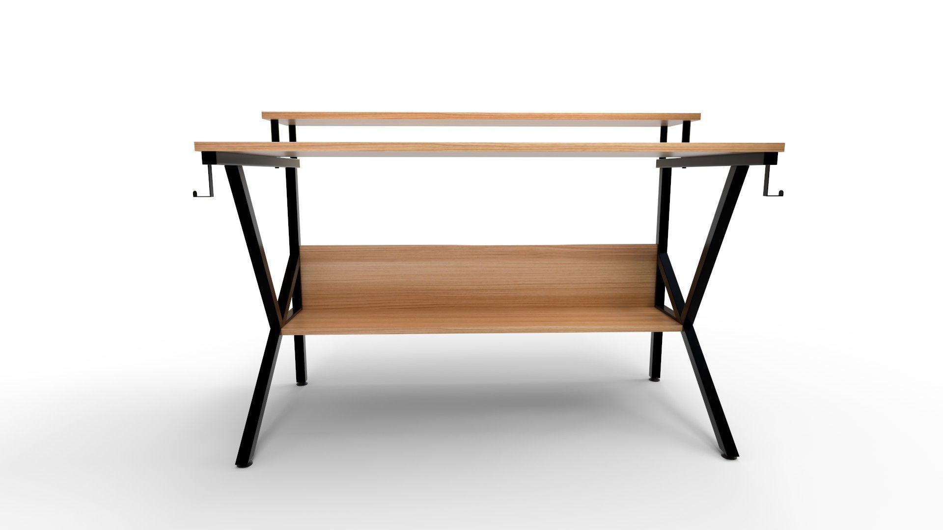 Home Office Desk for Small Space 3D model_7