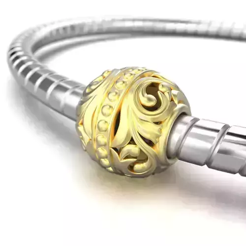 Spherical Charm bead for bracelet 5 1