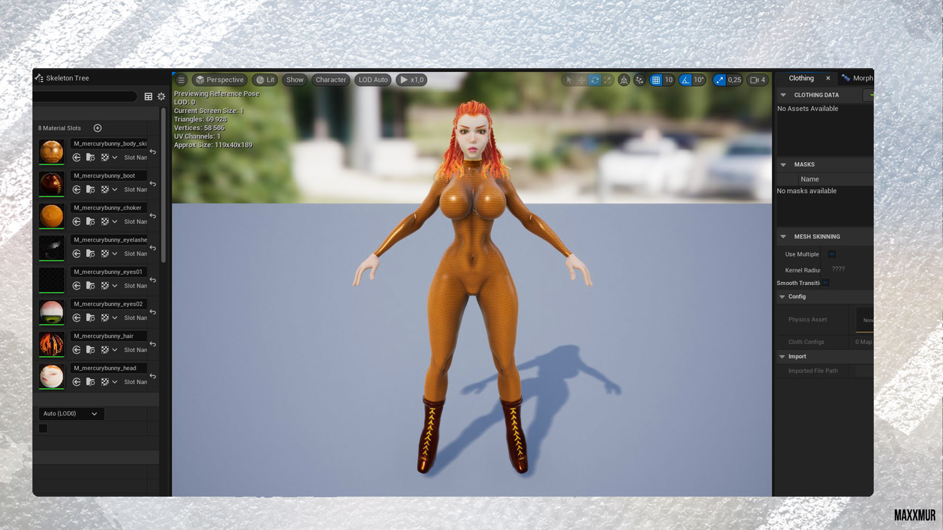 Hunny Bunny Low-poly 3D model_11