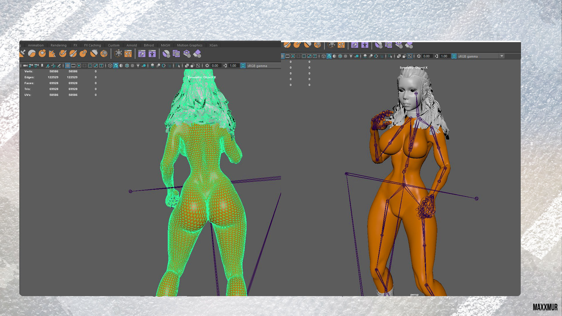 Hunny Bunny Low-poly 3D model_7