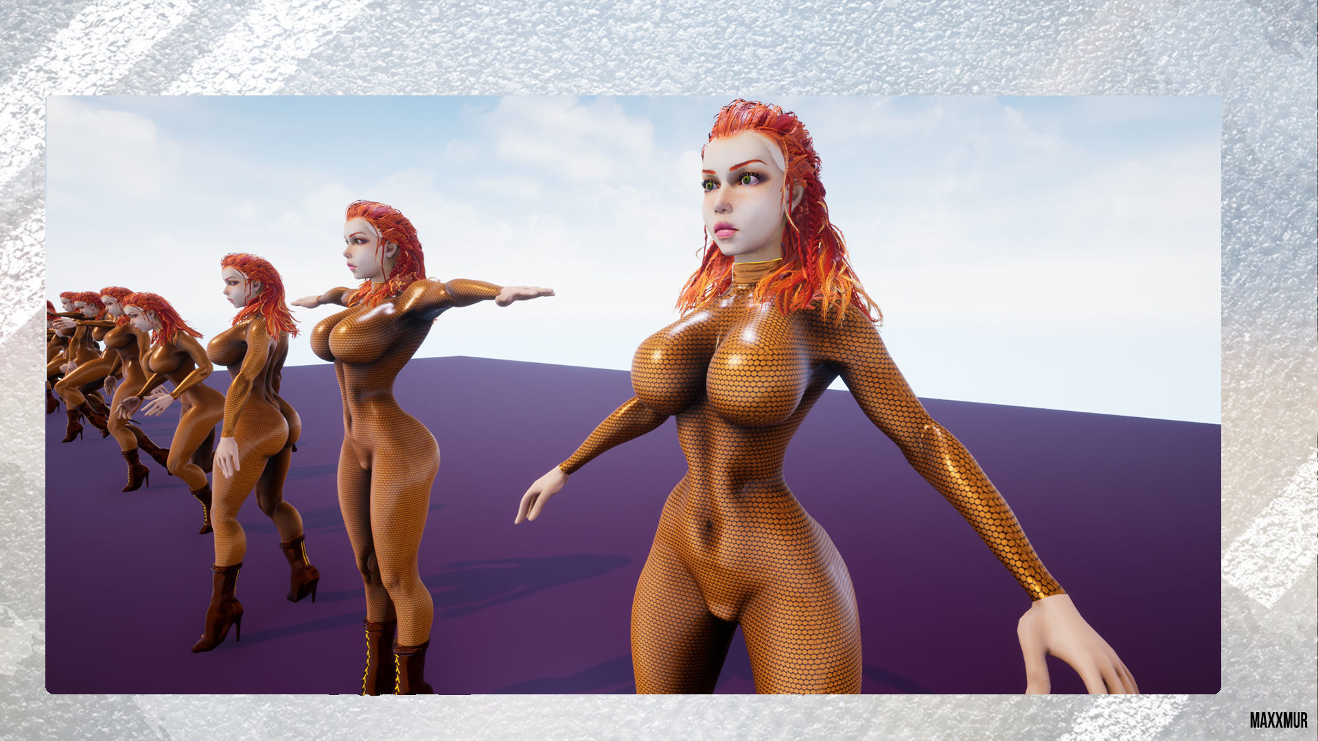 Hunny Bunny Low-poly 3D model_9