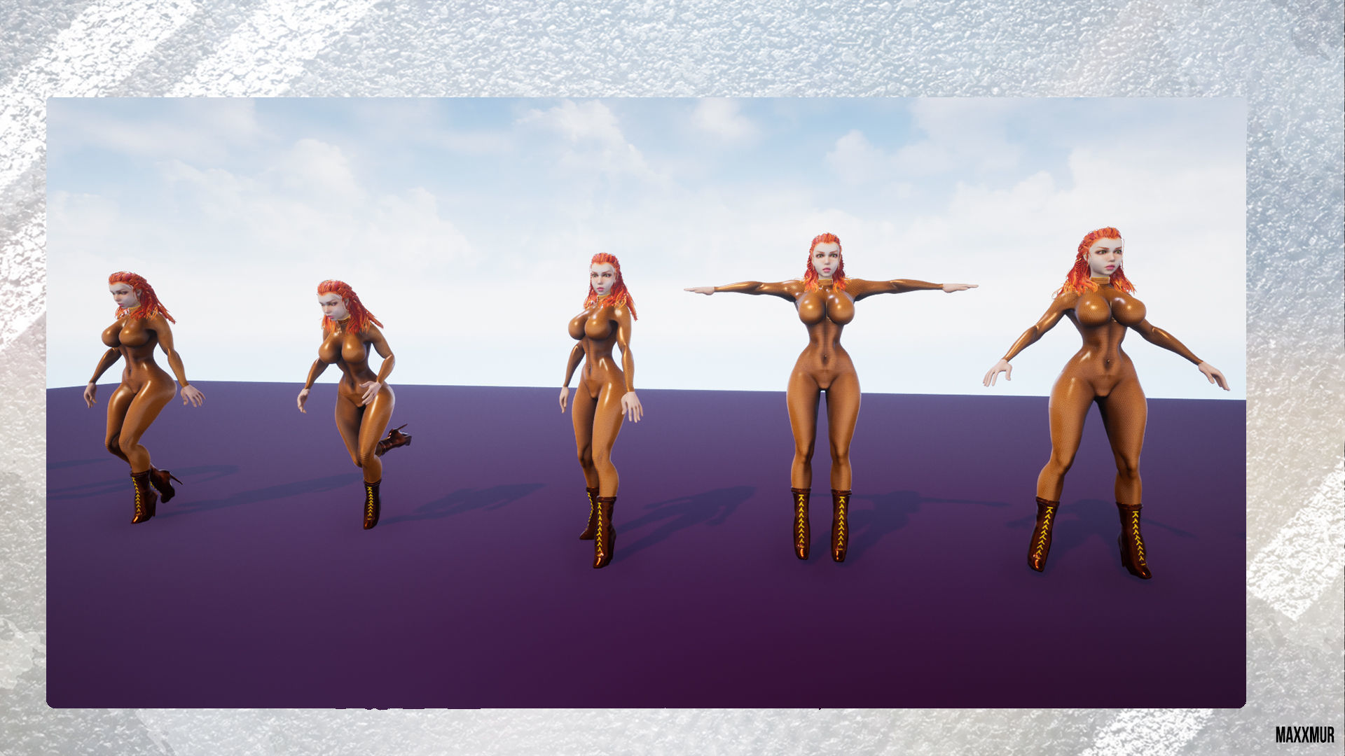 Hunny Bunny Low-poly 3D model_8