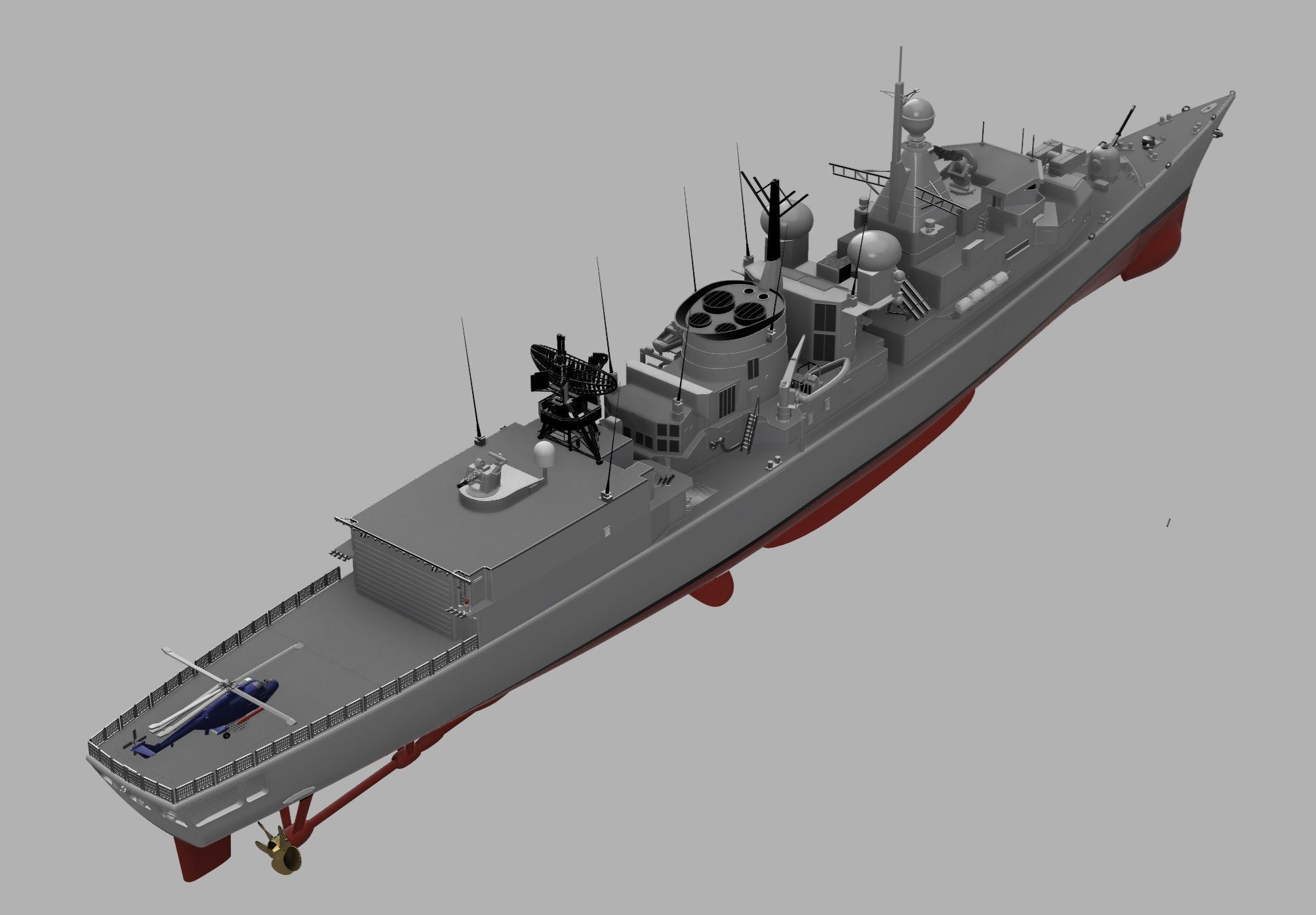 Kortenaer Class Frigate Dutch navy for RC 1-100 scale 3D print model_4