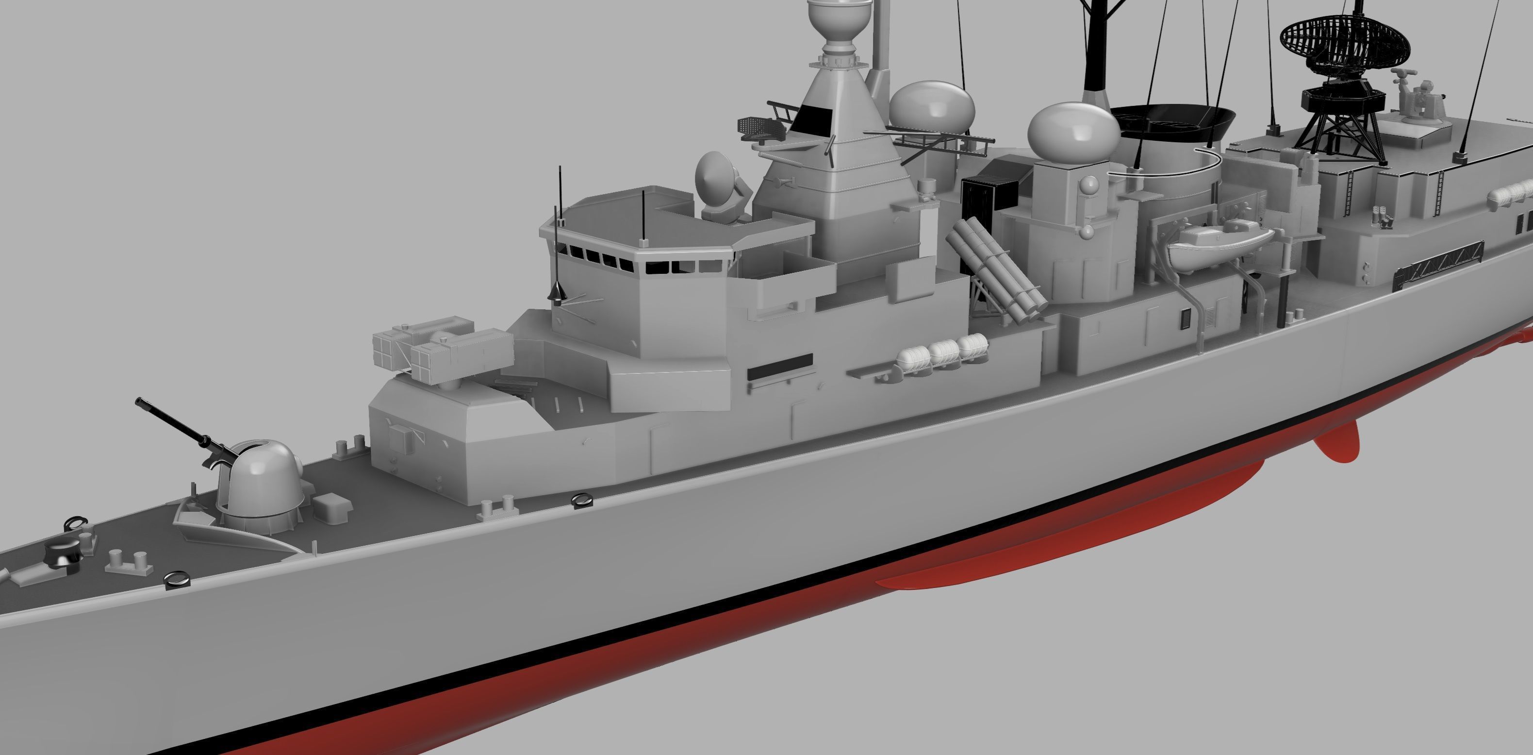 Kortenaer Class Frigate Dutch navy for RC 1-100 scale 3D print model_6