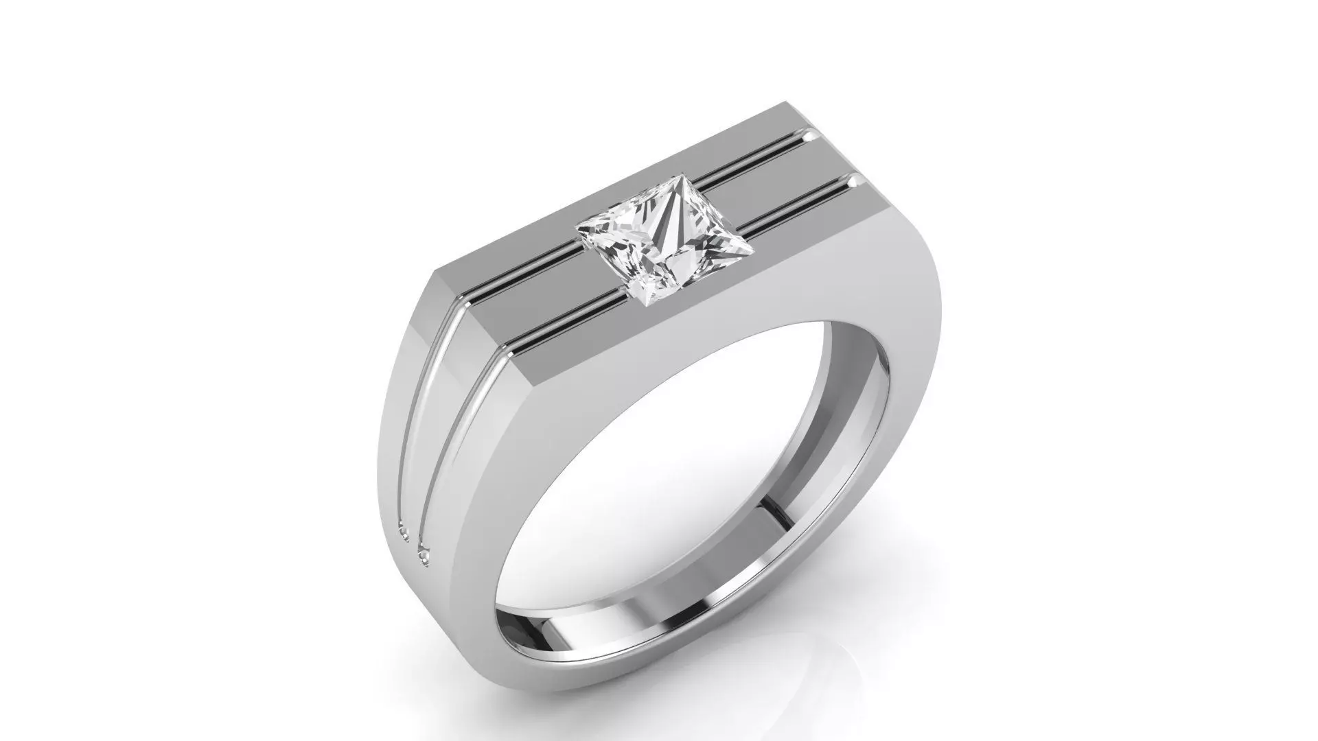men pricess ring 3D print model