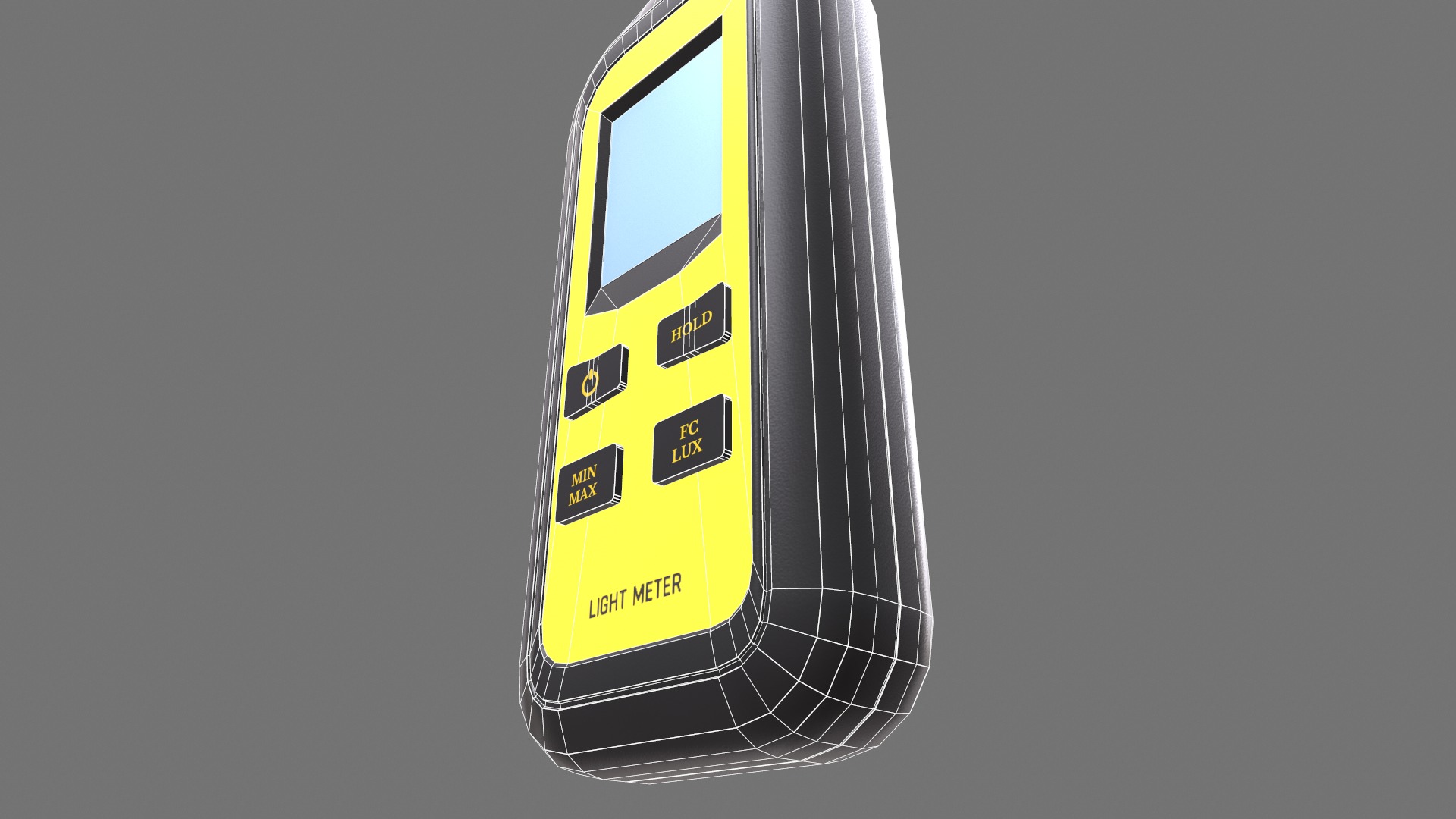 Light Lux Level Meter Low Poly Low-poly 3D model_19